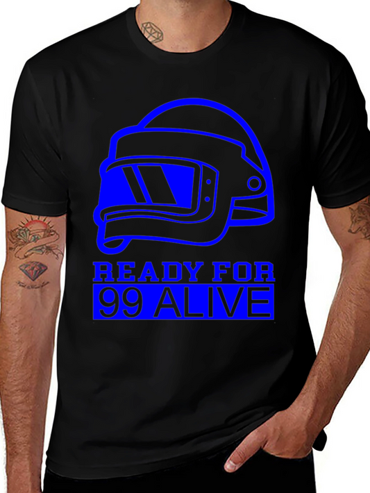 Camiseta Negra PUBG: Listo para la Acción