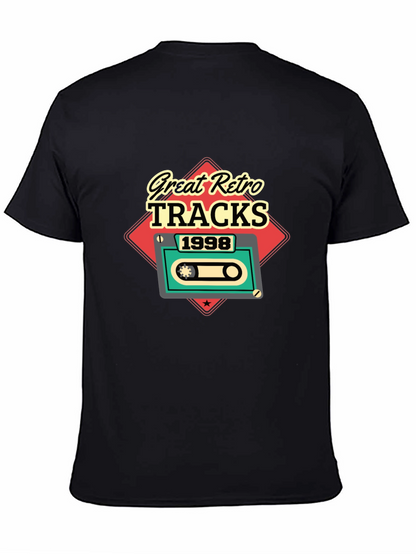 Camiseta Negra Retro Tracks 1998
