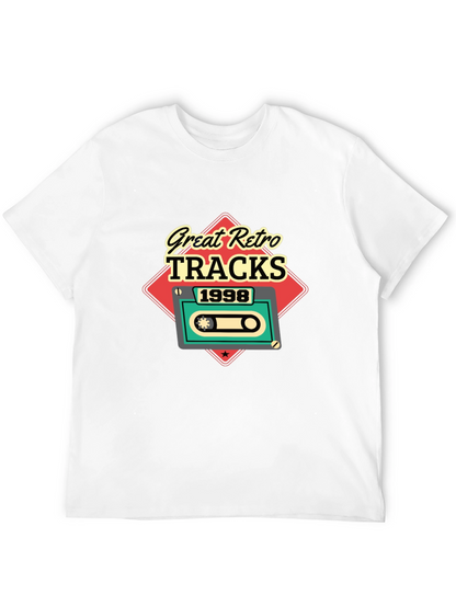 Camiseta Negra Retro Tracks 1998