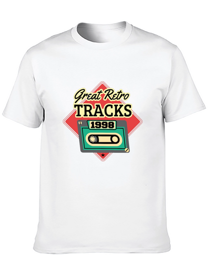 Camiseta Negra Retro Tracks 1998