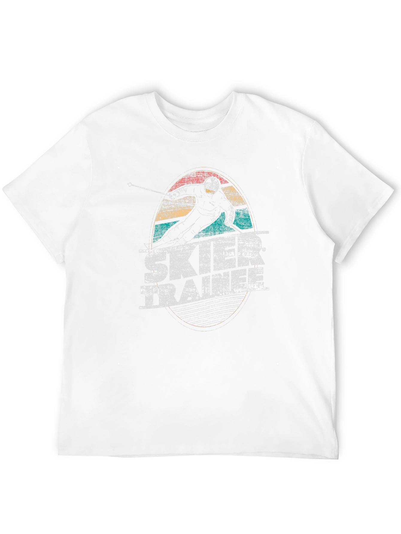 Camiseta Negra Retro Ski Trainer