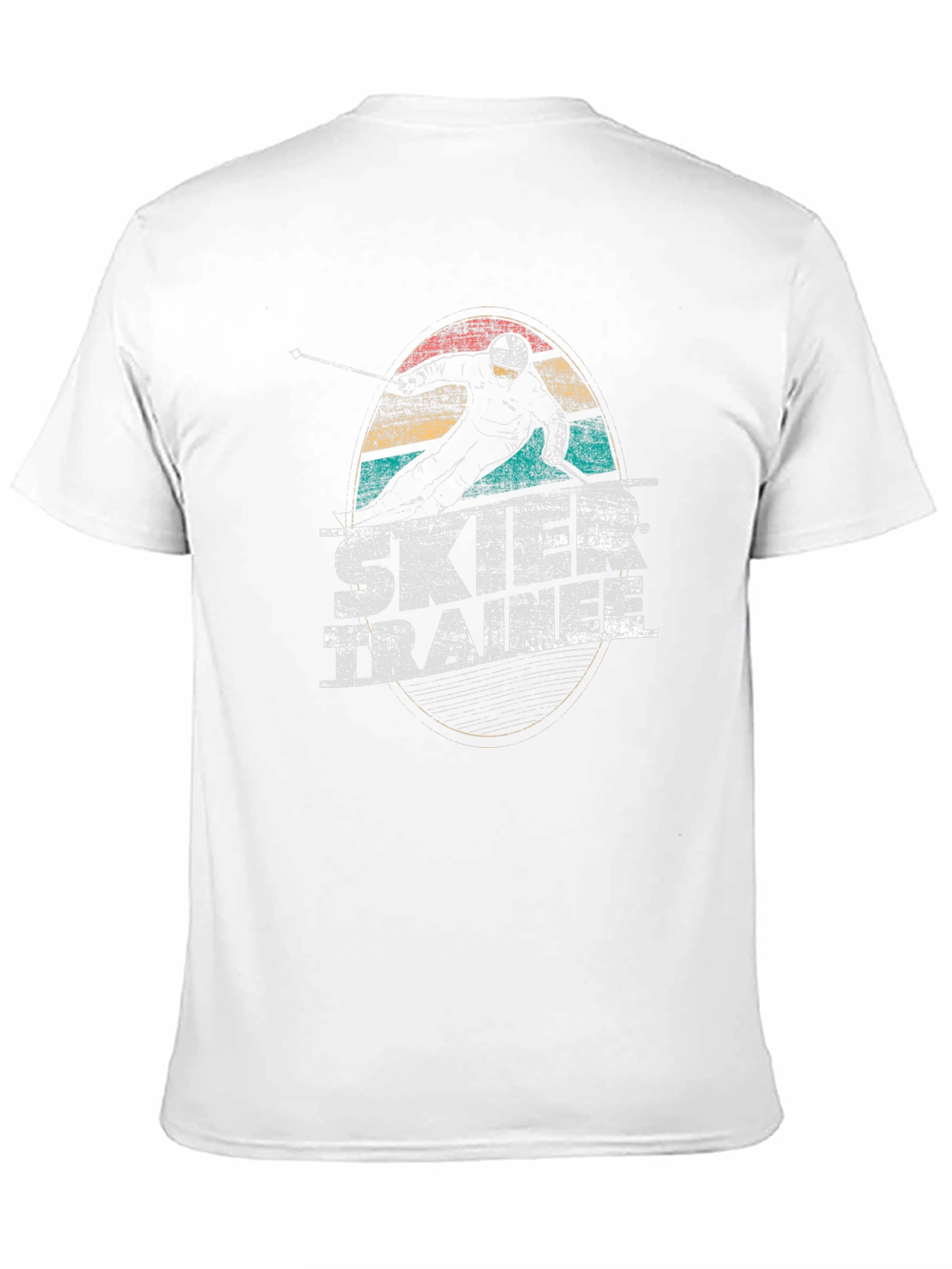 Camiseta Negra Retro Ski Trainer