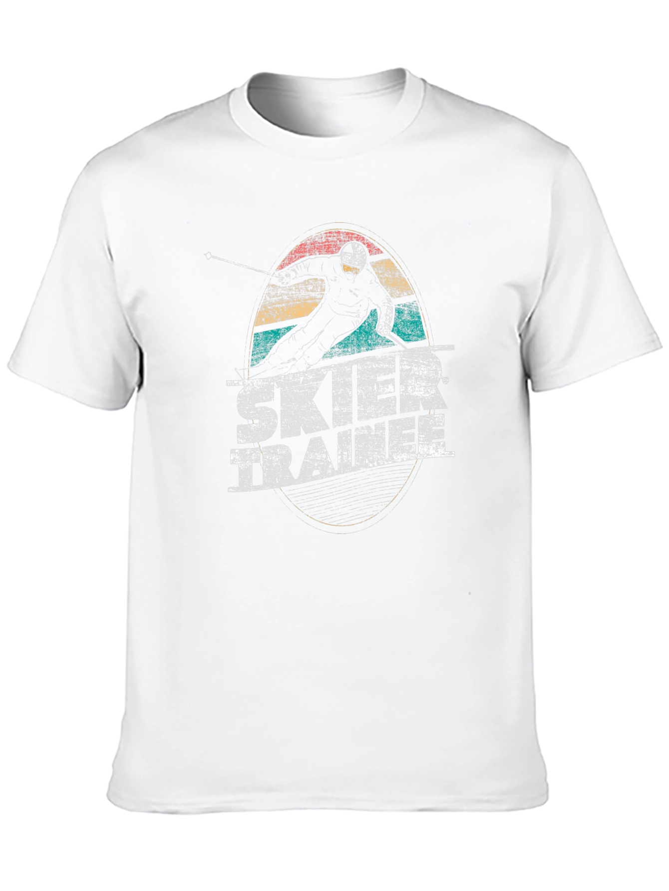 Camiseta Negra Retro Ski Trainer