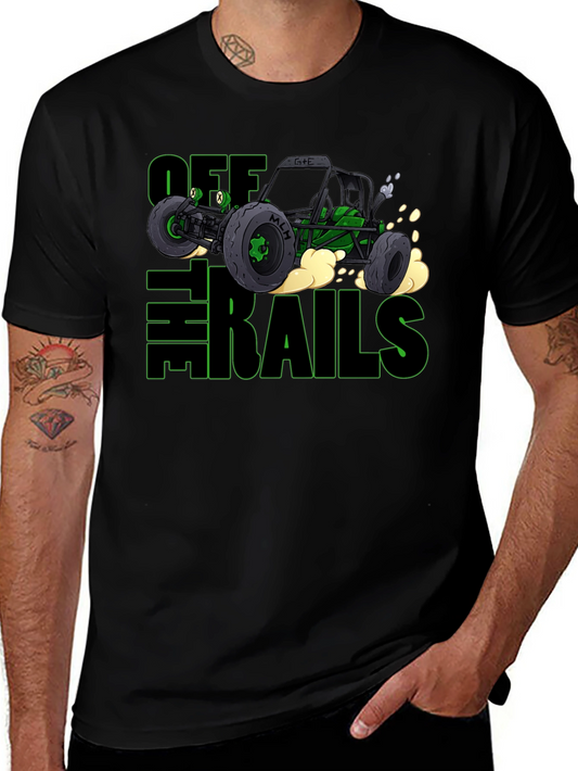 Camiseta Negra Off The Rails para Aventureros