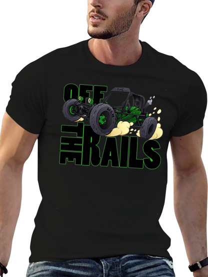 Camiseta Negra Off The Rails para Aventureros