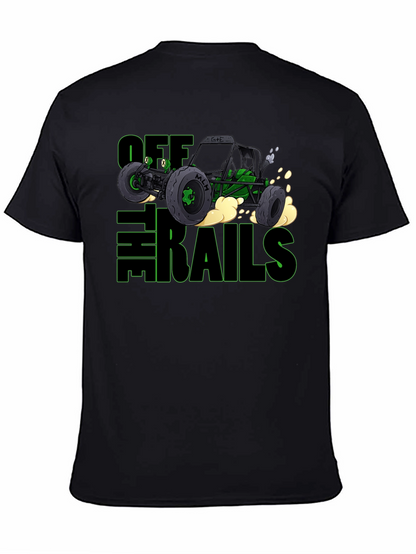 Camiseta Negra Off The Rails para Aventureros