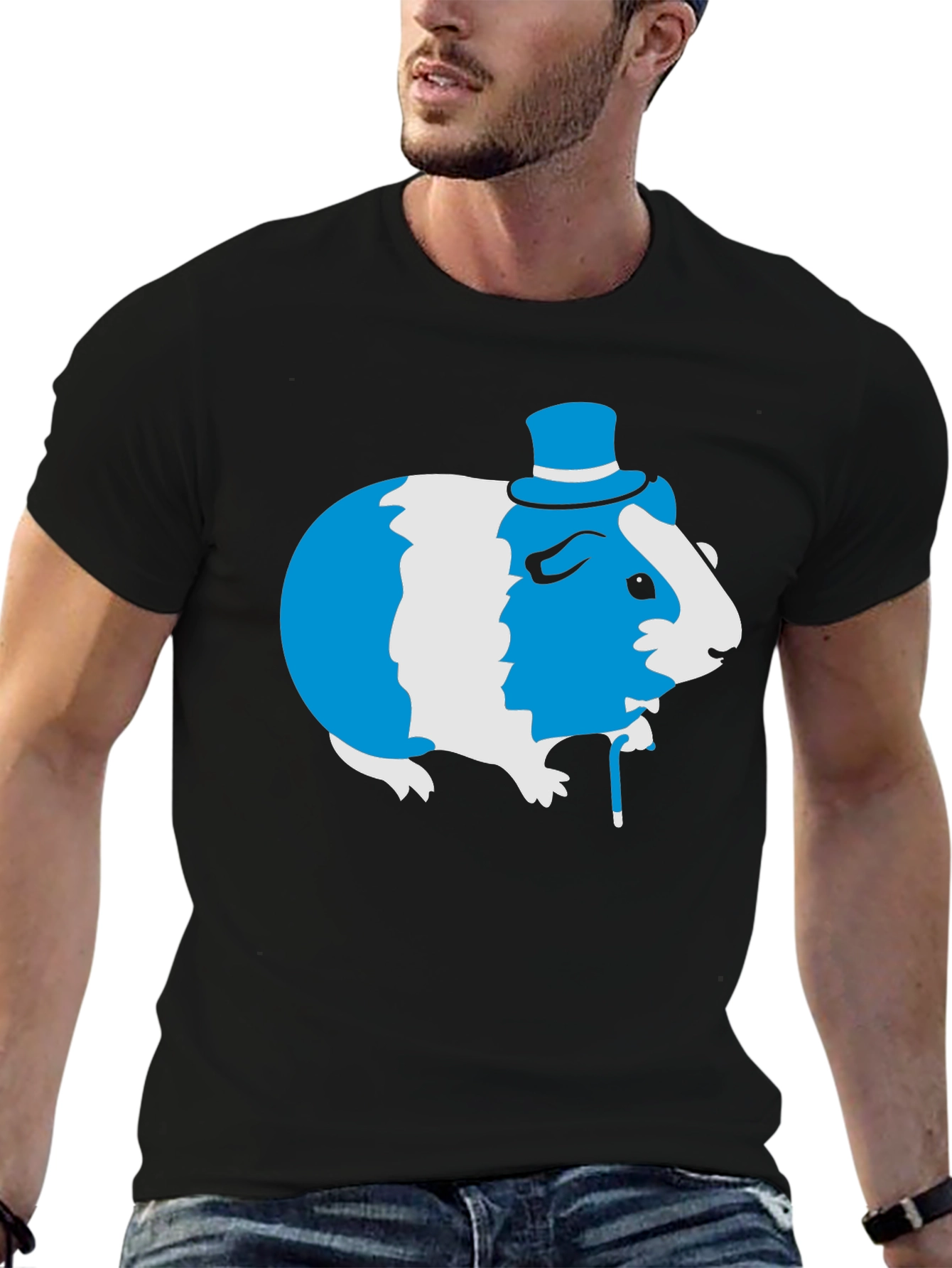 Camiseta Negra con Cuyo Elegante