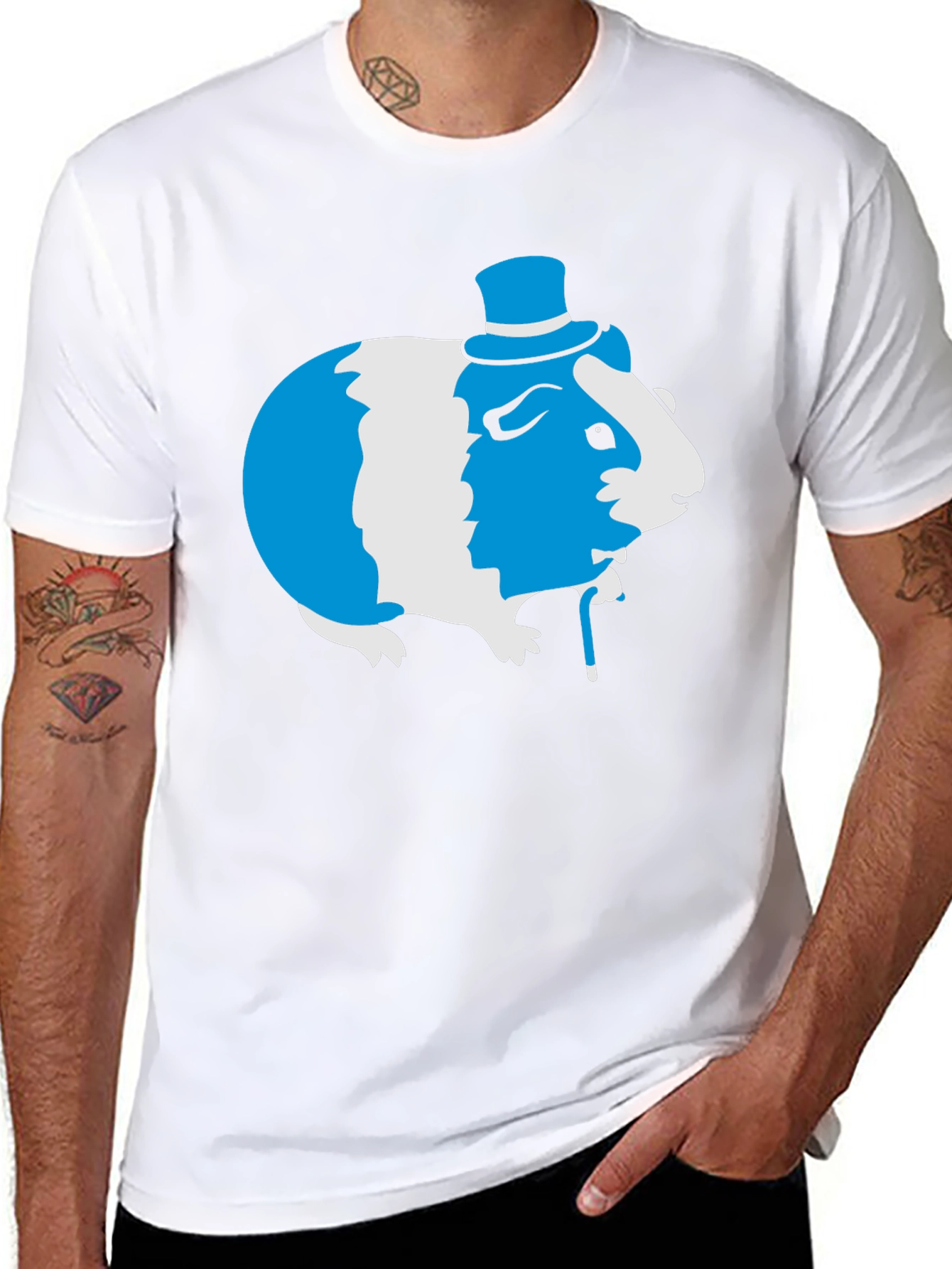 Camiseta Negra con Cuyo Elegante