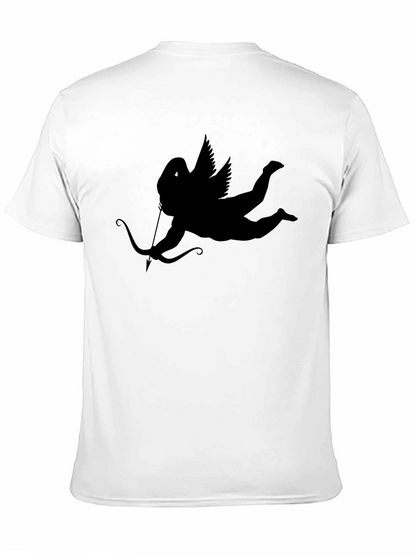 Camiseta Negra con Diseño de Cupido