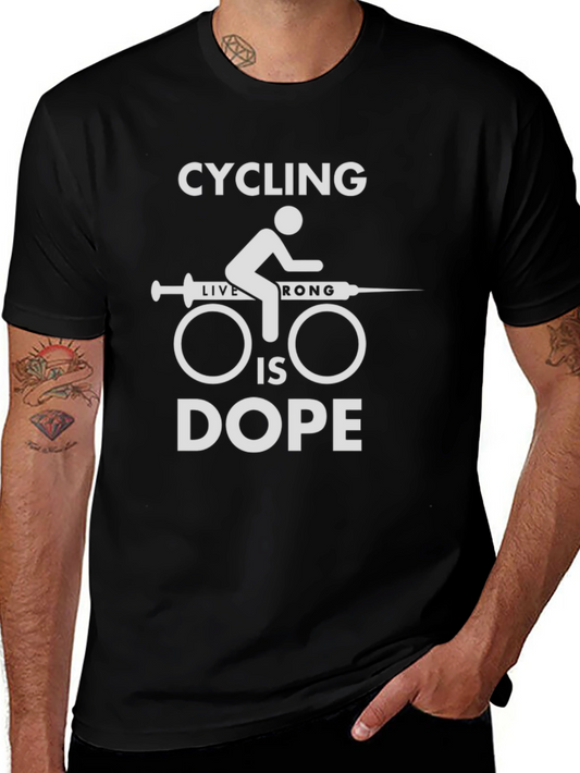 Camiseta Ciclismo Dope Negra para Hombre