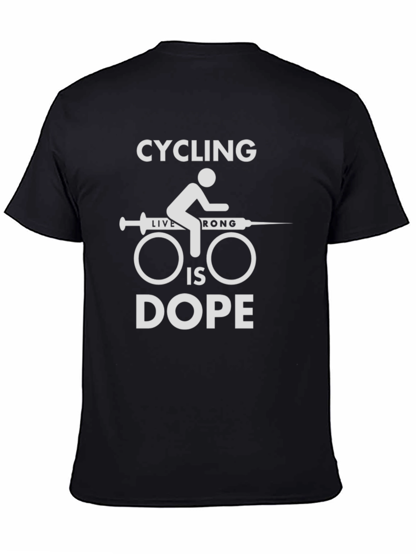 Camiseta Ciclismo Dope Negra para Hombre