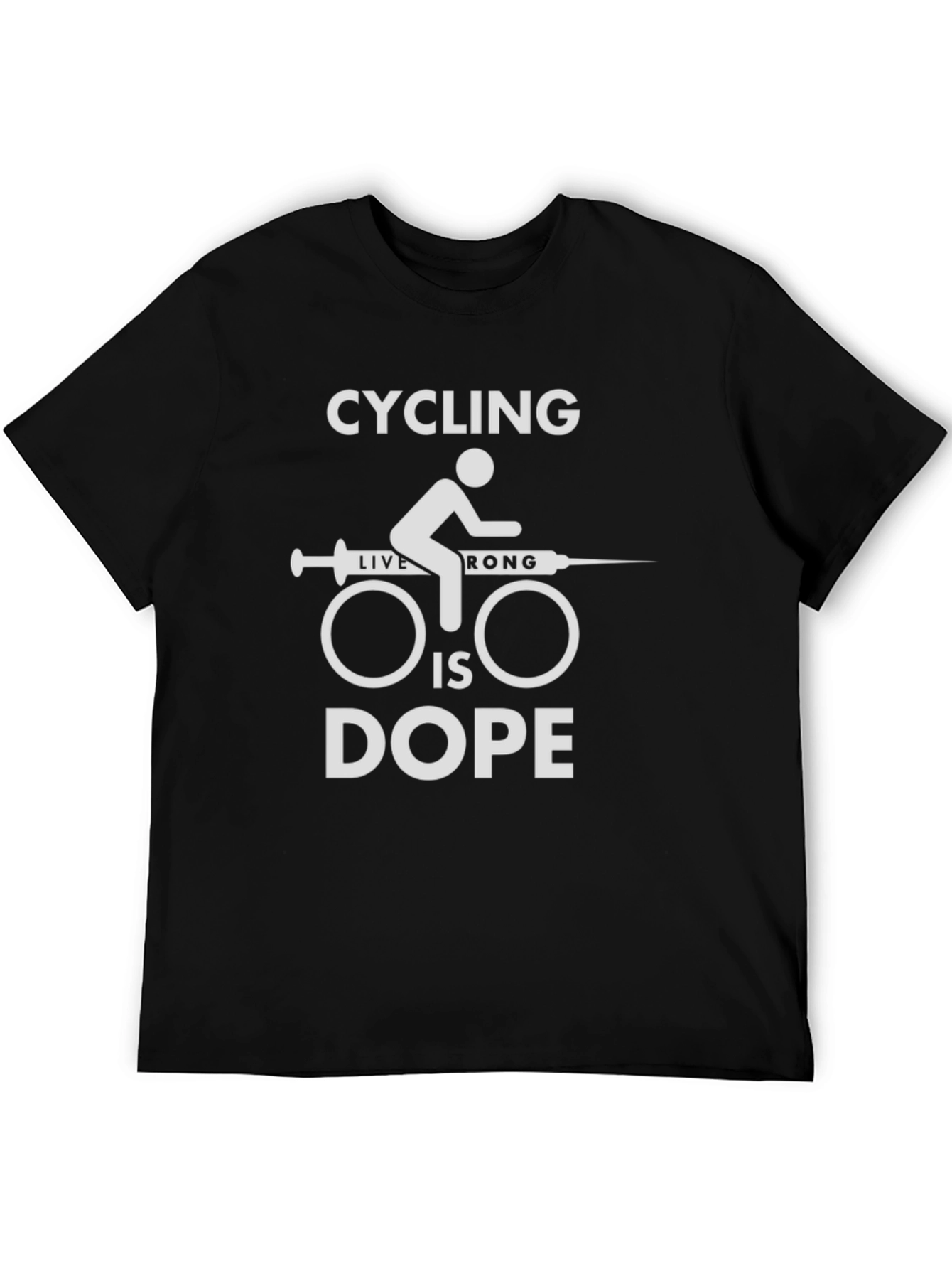 Camiseta Ciclismo Dope Negra para Hombre