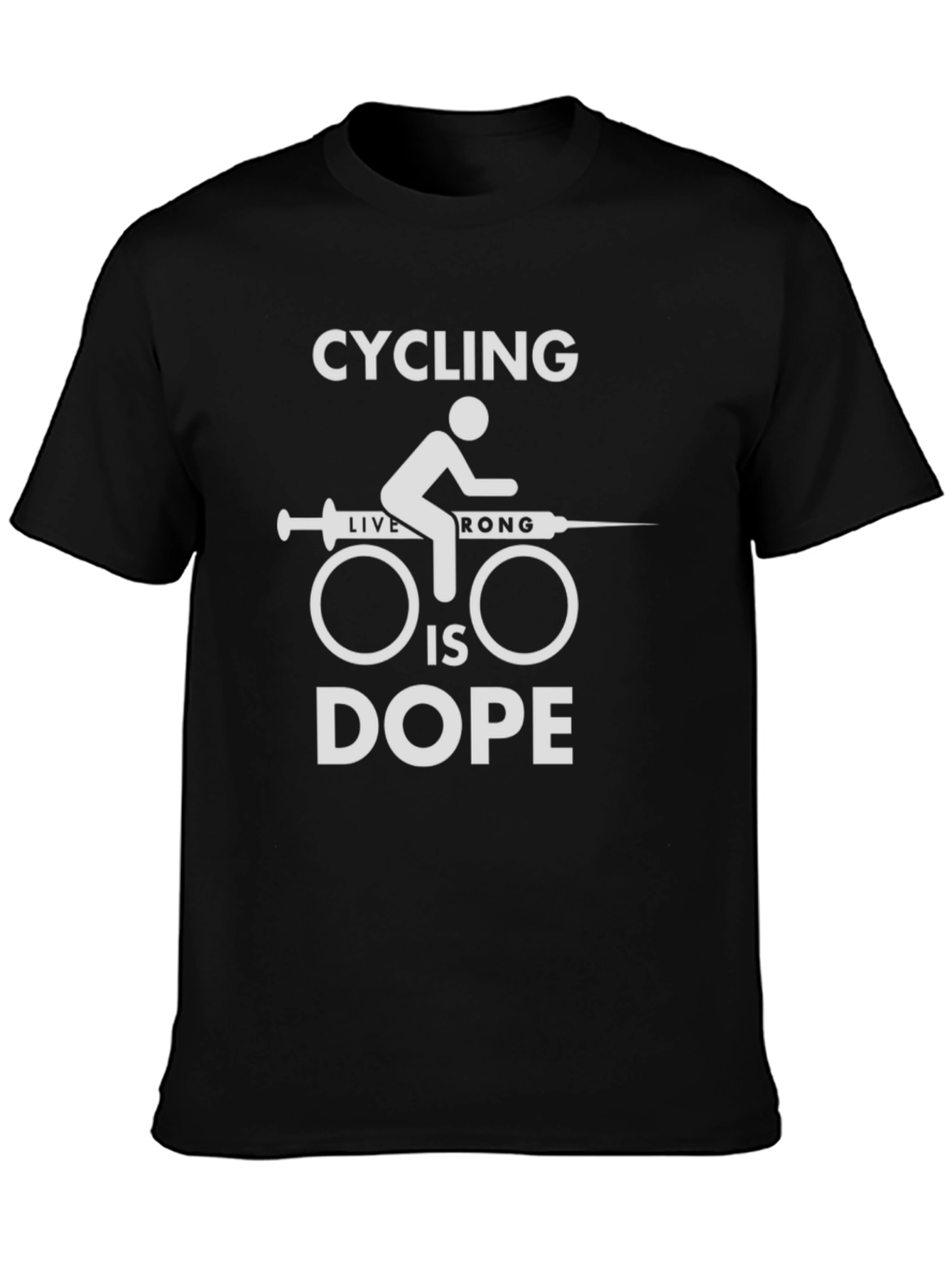 Camiseta Ciclismo Dope Negra para Hombre