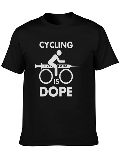 Camiseta Ciclismo Dope Negra para Hombre