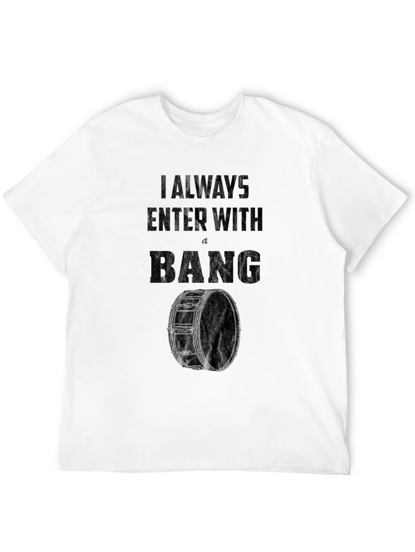 Camiseta Negra Siempre Entro Con Un BANG