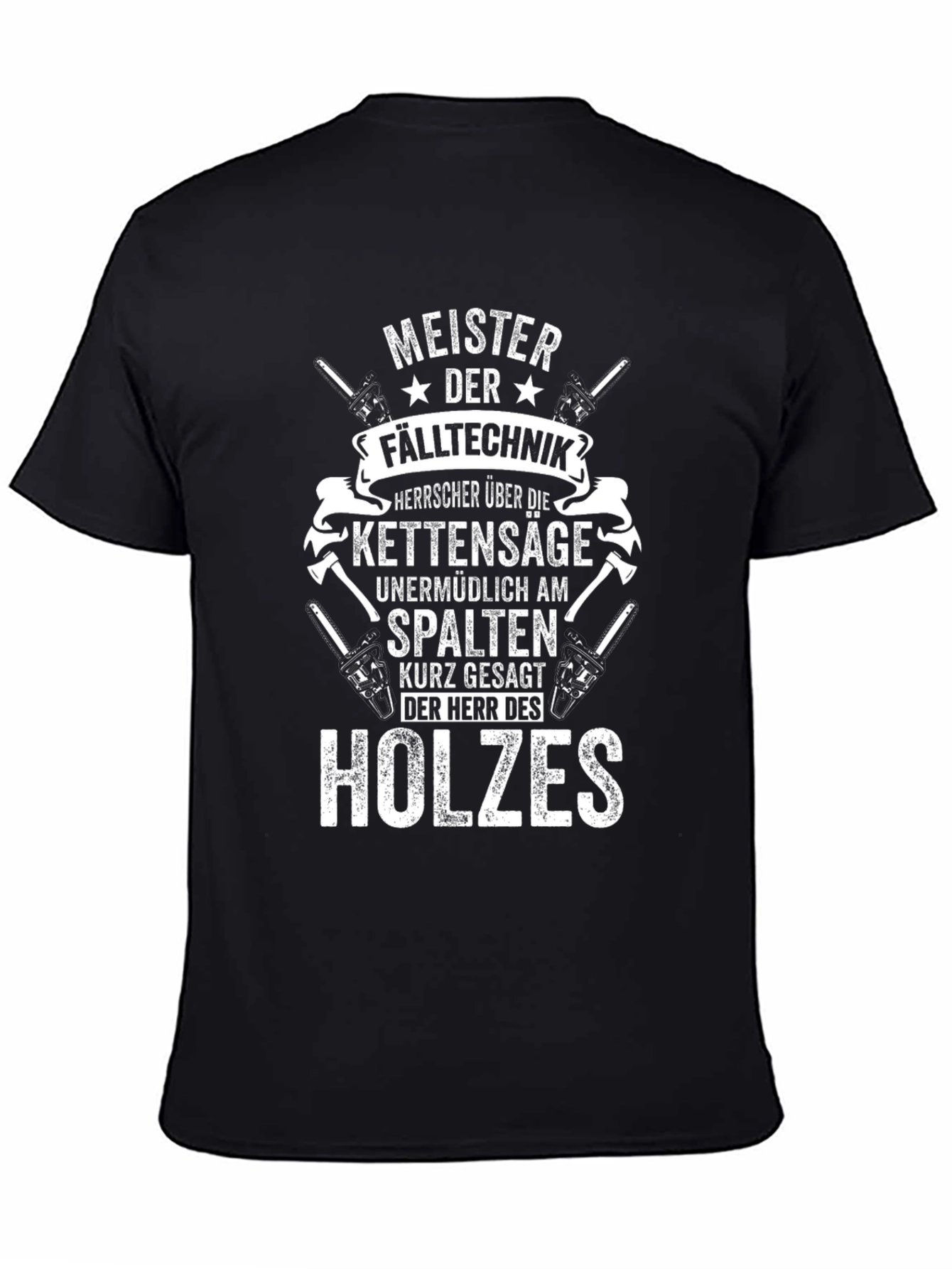 Camiseta Negra: Maestro de la Técnica Forestal