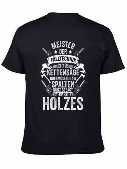 Camiseta Negra: Maestro de la Técnica Forestal