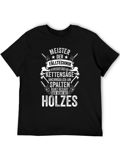 Camiseta Negra: Maestro de la Técnica Forestal