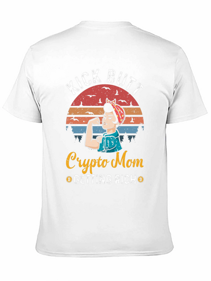 Camiseta Crypto Mom Kick Butt - ¡Consigue Riqueza!