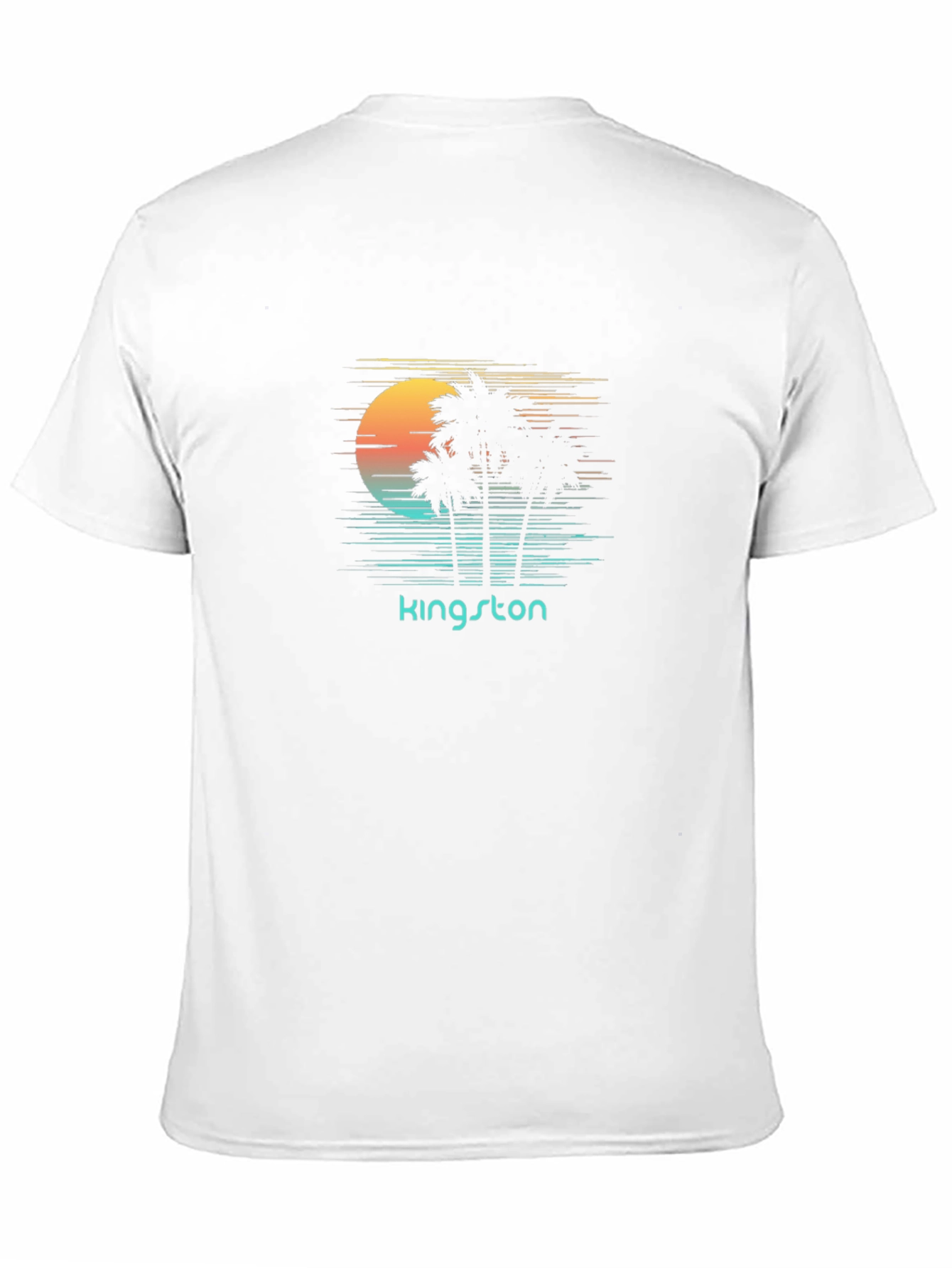 Camiseta Negra Kingston Sunset Palm Trees