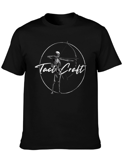Camiseta Negra Tact Croft Arquero Esqueleto
