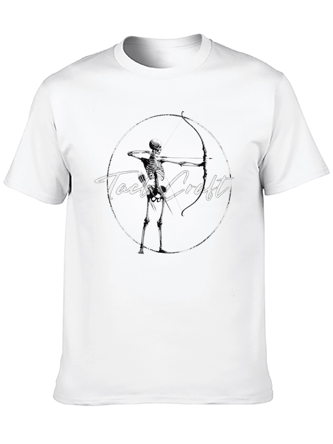 Camiseta Negra Tact Croft Arquero Esqueleto
