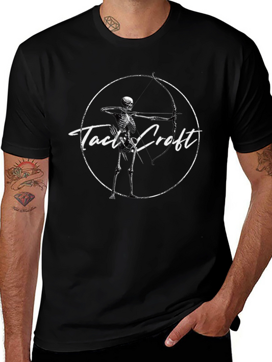 Camiseta Negra Tact Croft Arquero Esqueleto