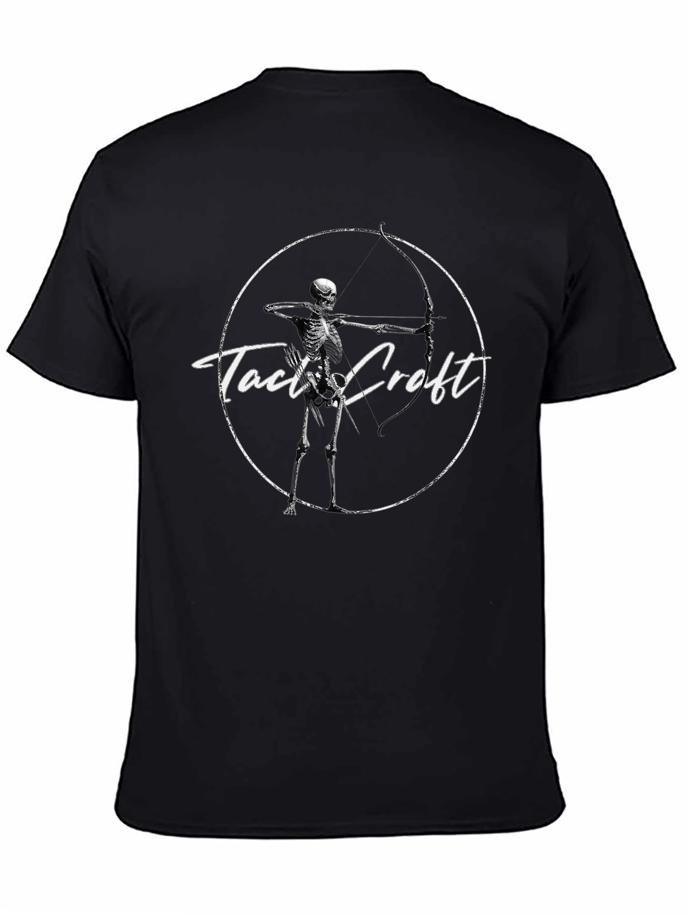 Camiseta Negra Tact Croft Arquero Esqueleto