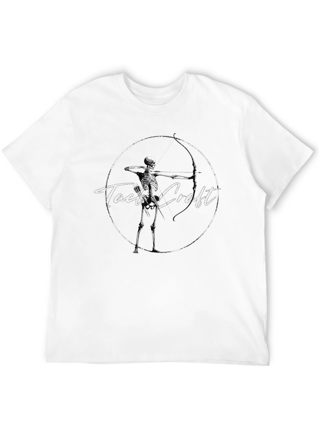 Camiseta Negra Tact Croft Arquero Esqueleto