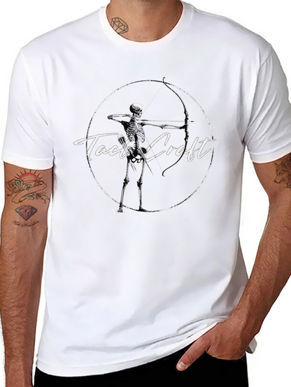 Camiseta Negra Tact Croft Arquero Esqueleto