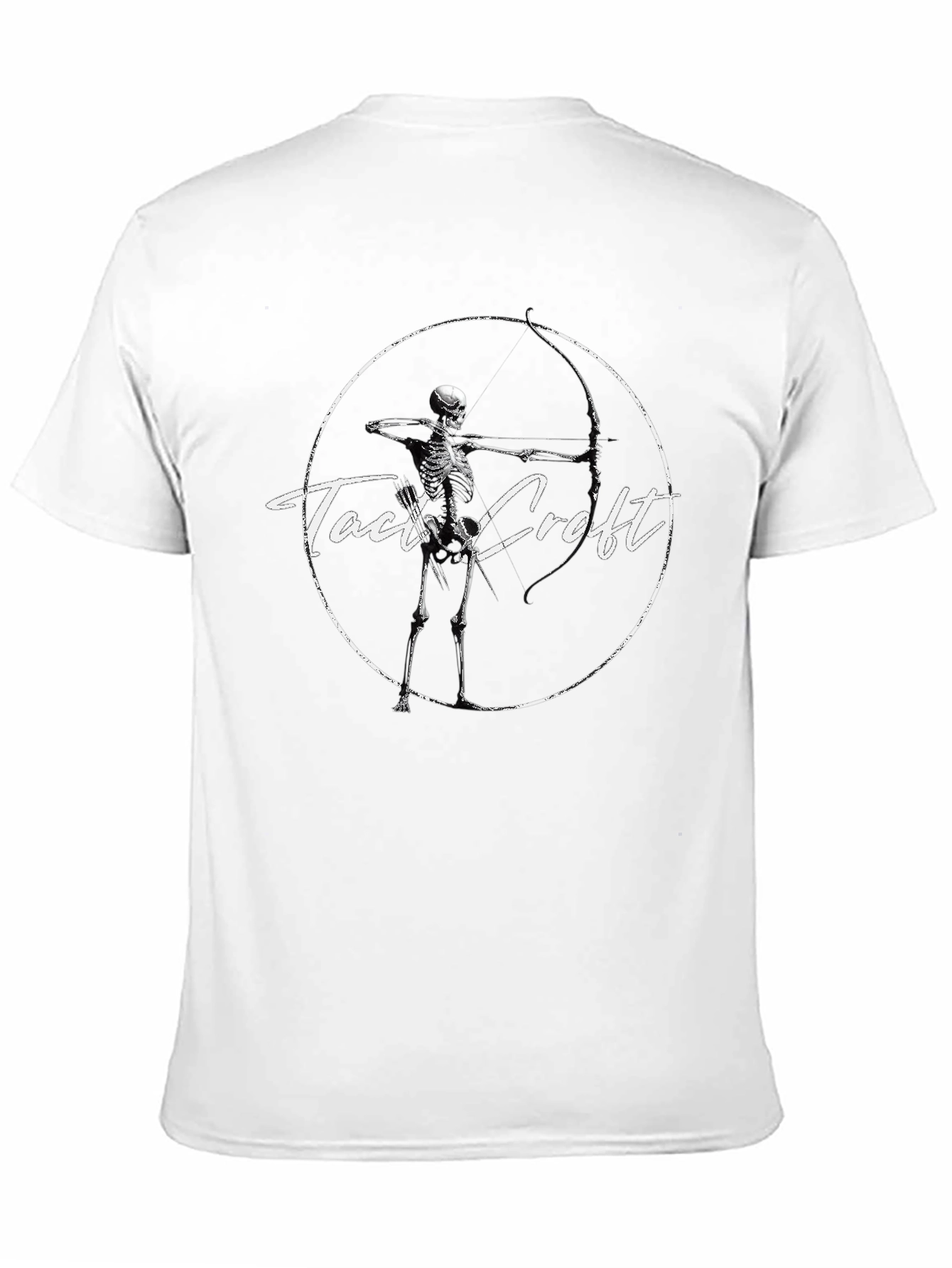 Camiseta Negra Tact Croft Arquero Esqueleto