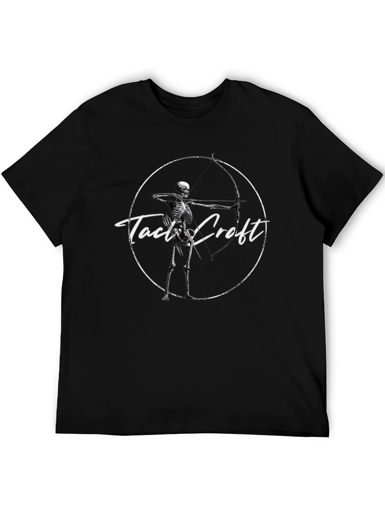 Camiseta Negra Tact Croft Arquero Esqueleto