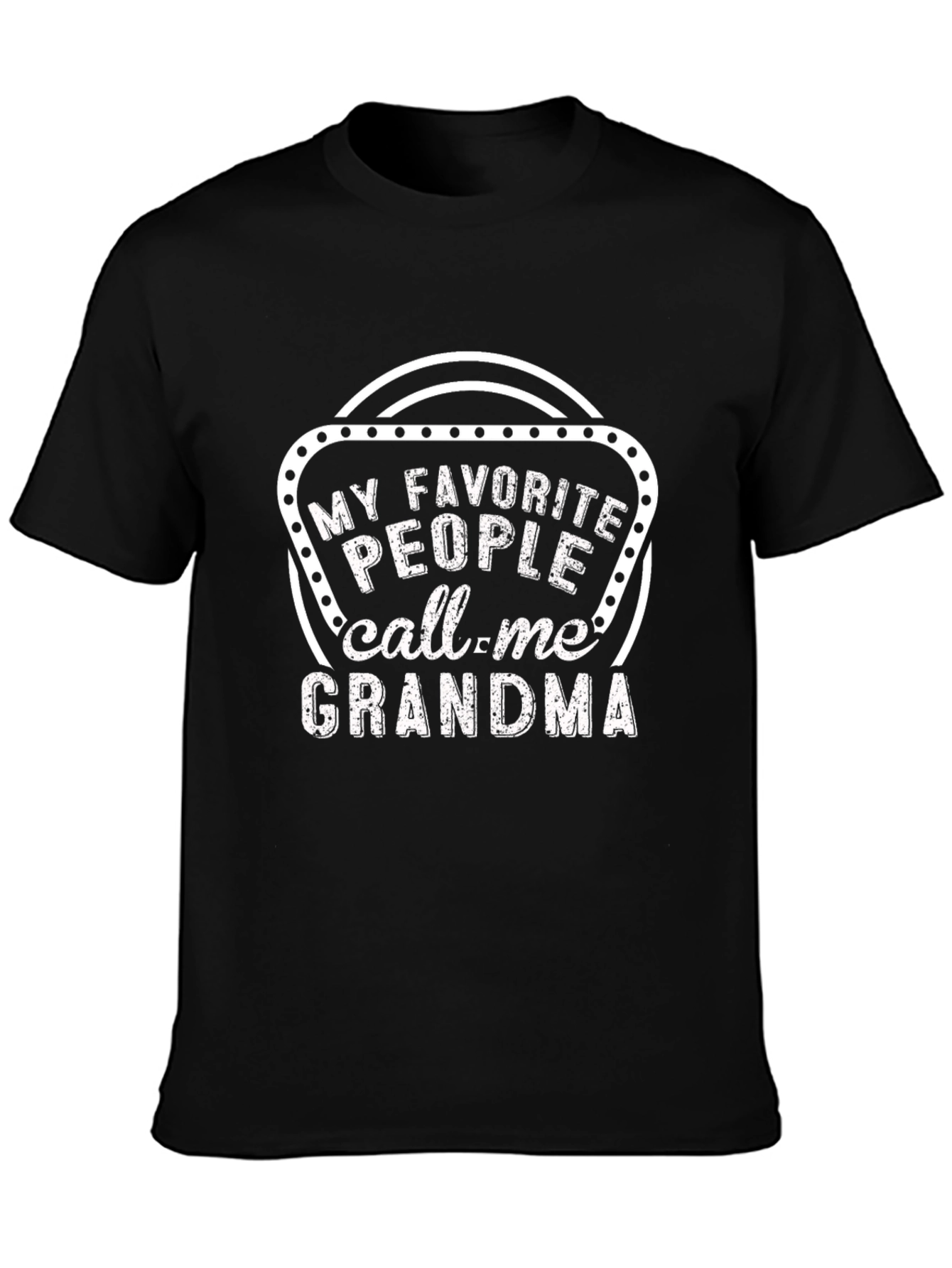 Camiseta Negra: Mis Favoritos Me Llaman Abuela