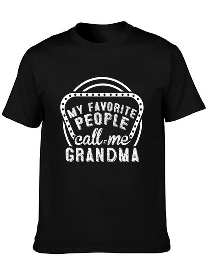 Camiseta Negra: Mis Favoritos Me Llaman Abuela
