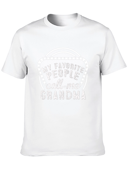 Camiseta Negra: Mis Favoritos Me Llaman Abuela