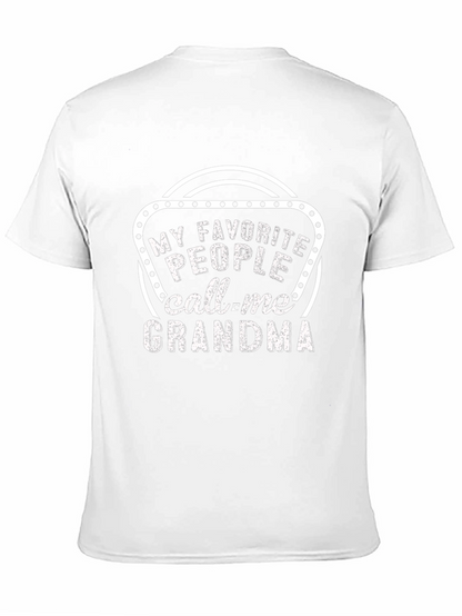 Camiseta Negra: Mis Favoritos Me Llaman Abuela