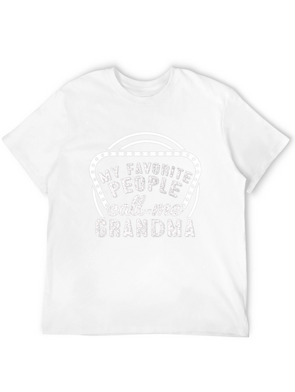 Camiseta Negra: Mis Favoritos Me Llaman Abuela