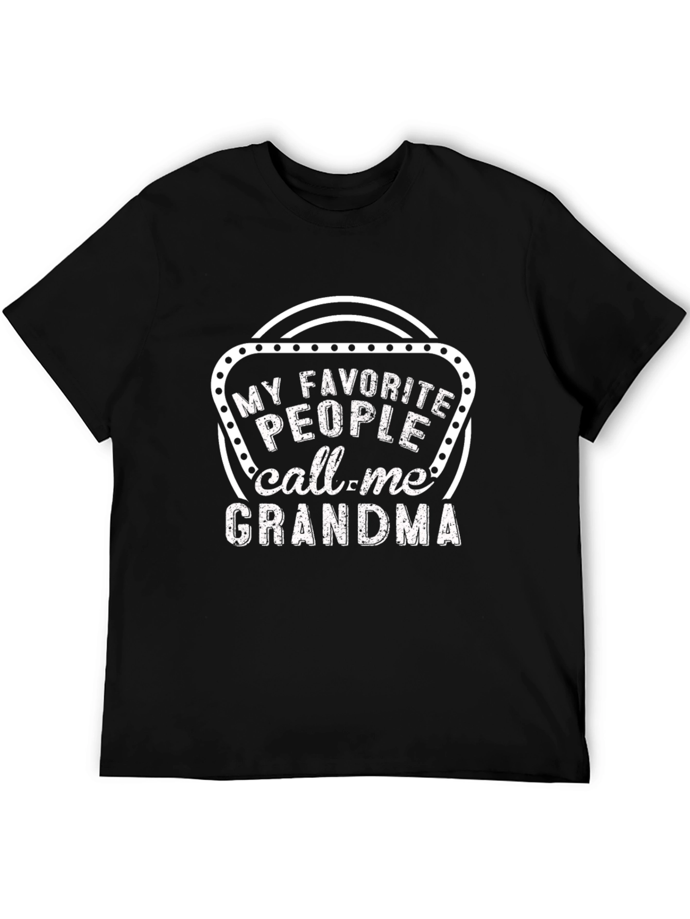Camiseta Negra: Mis Favoritos Me Llaman Abuela