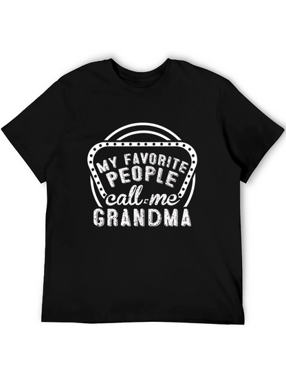 Camiseta Negra: Mis Favoritos Me Llaman Abuela