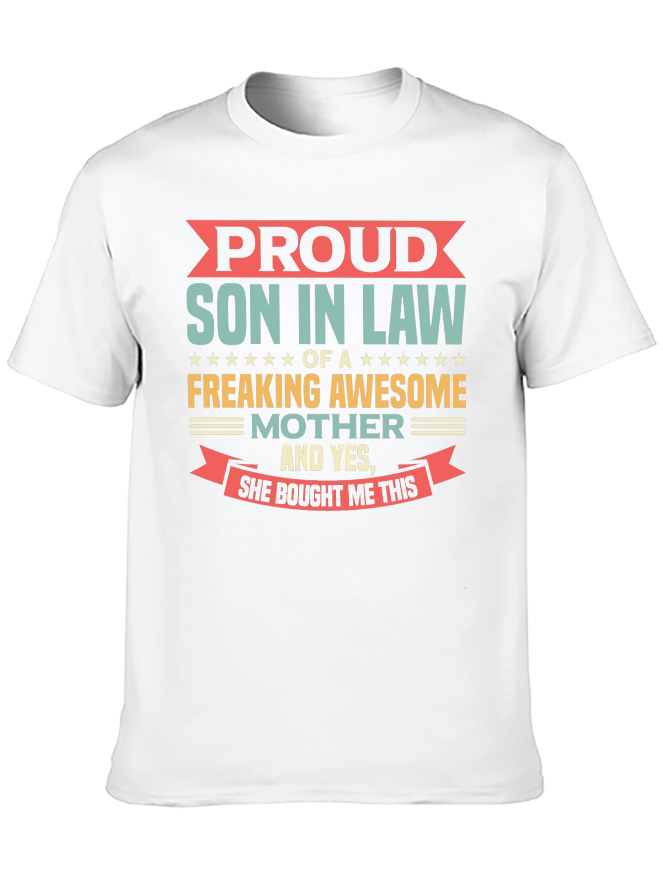 Camiseta Negra: Orgulloso Yerno de una Madre Genial