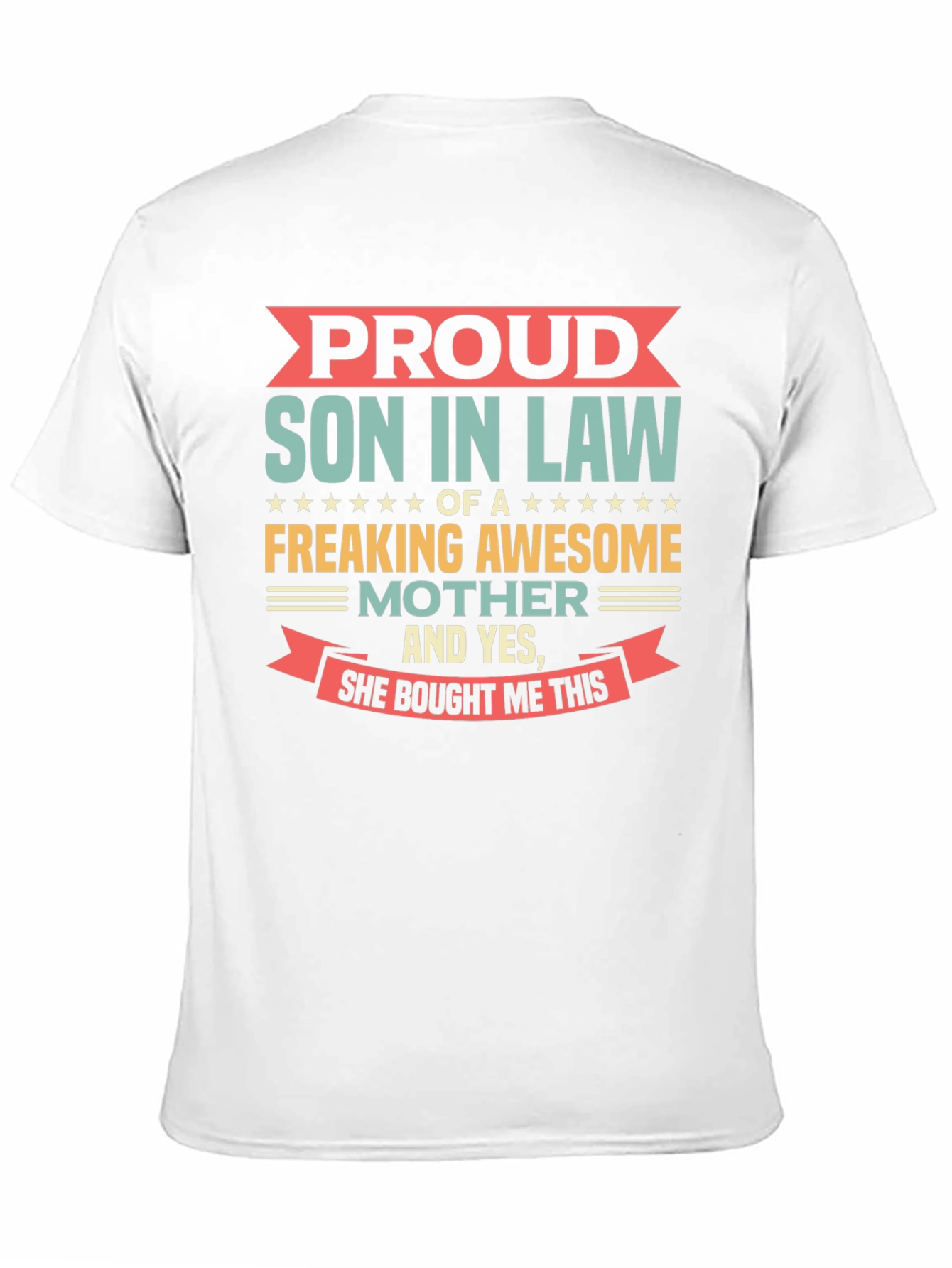 Camiseta Negra: Orgulloso Yerno de una Madre Genial