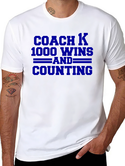 Camiseta Coach K 1000 Victorias y Sumando