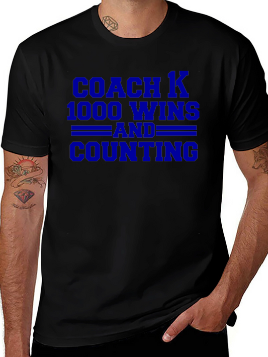 Camiseta Coach K 1000 Victorias y Sumando