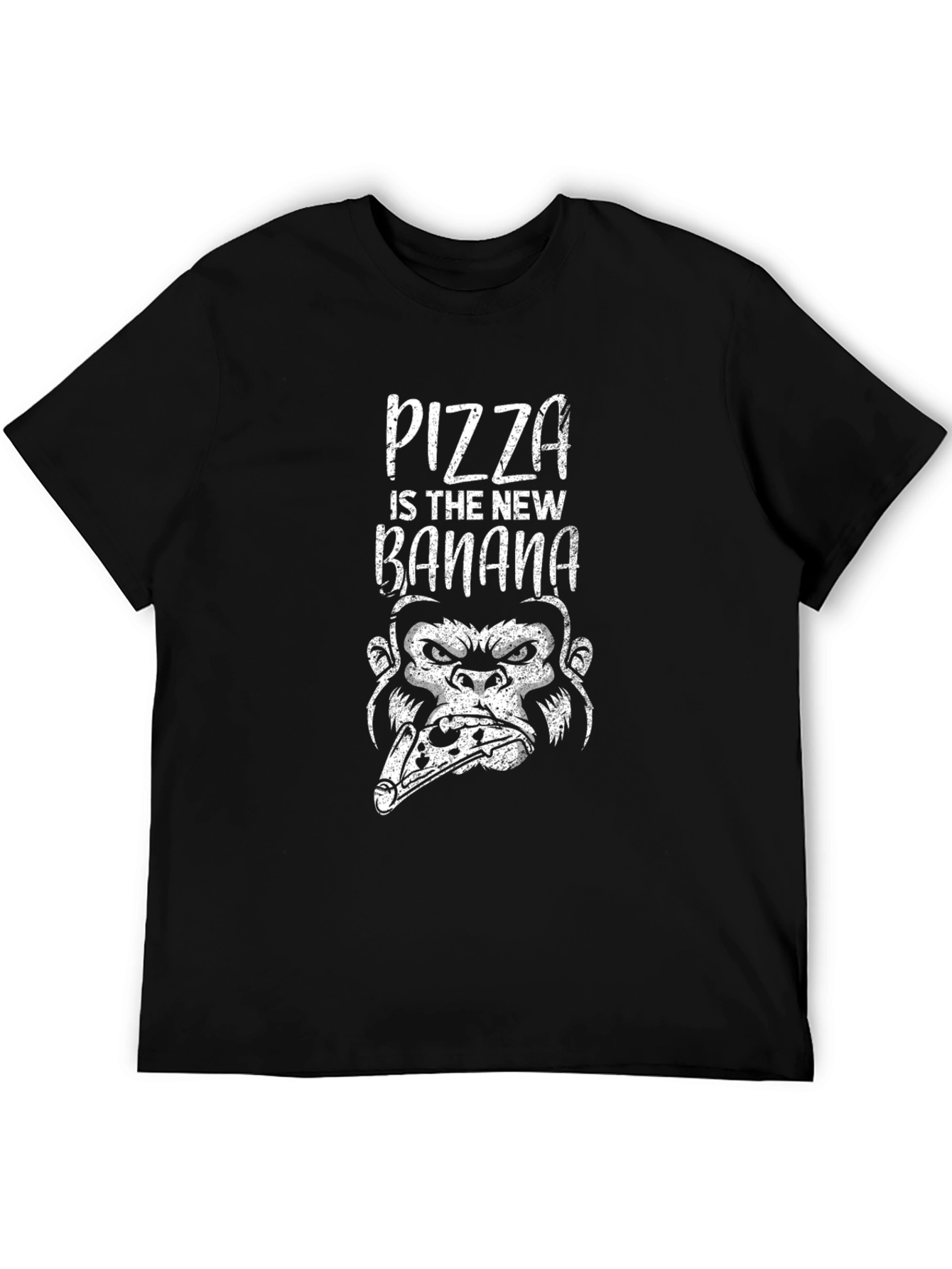 Camiseta Negra Pizza is the New Banana