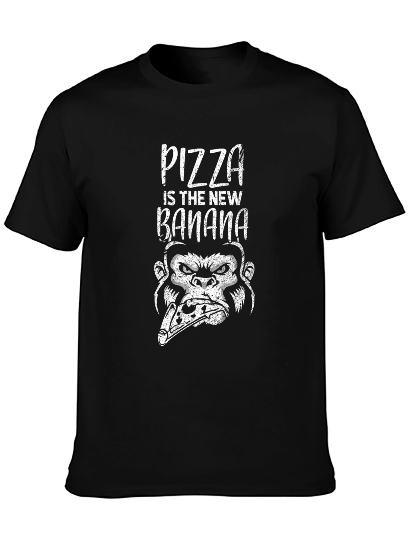 Camiseta Negra Pizza is the New Banana