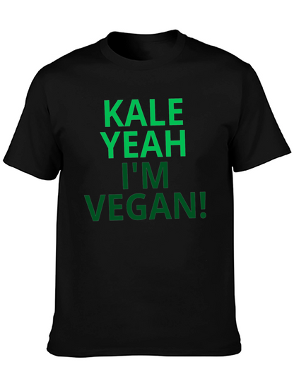 Camiseta Negra Vegana: Kale Yeah!