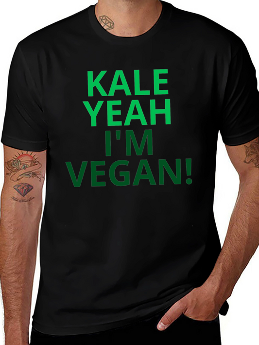 Camiseta Negra Vegana: Kale Yeah!