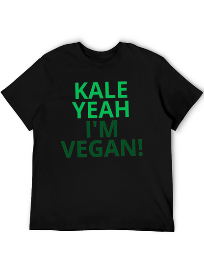 Camiseta Negra Vegana: Kale Yeah!
