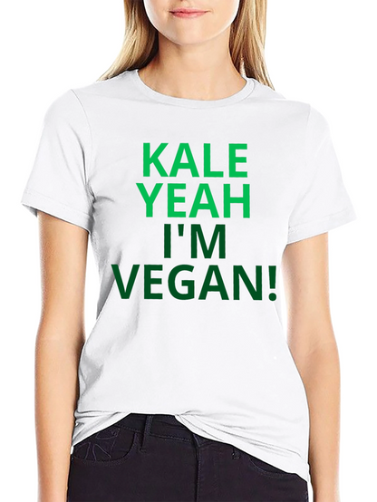 Camiseta Negra Vegana: Kale Yeah!
