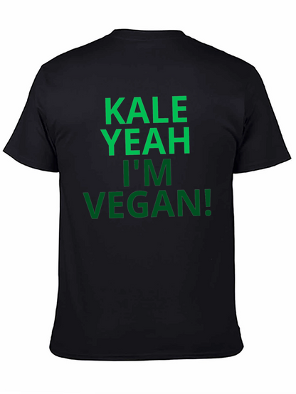 Camiseta Negra Vegana: Kale Yeah!